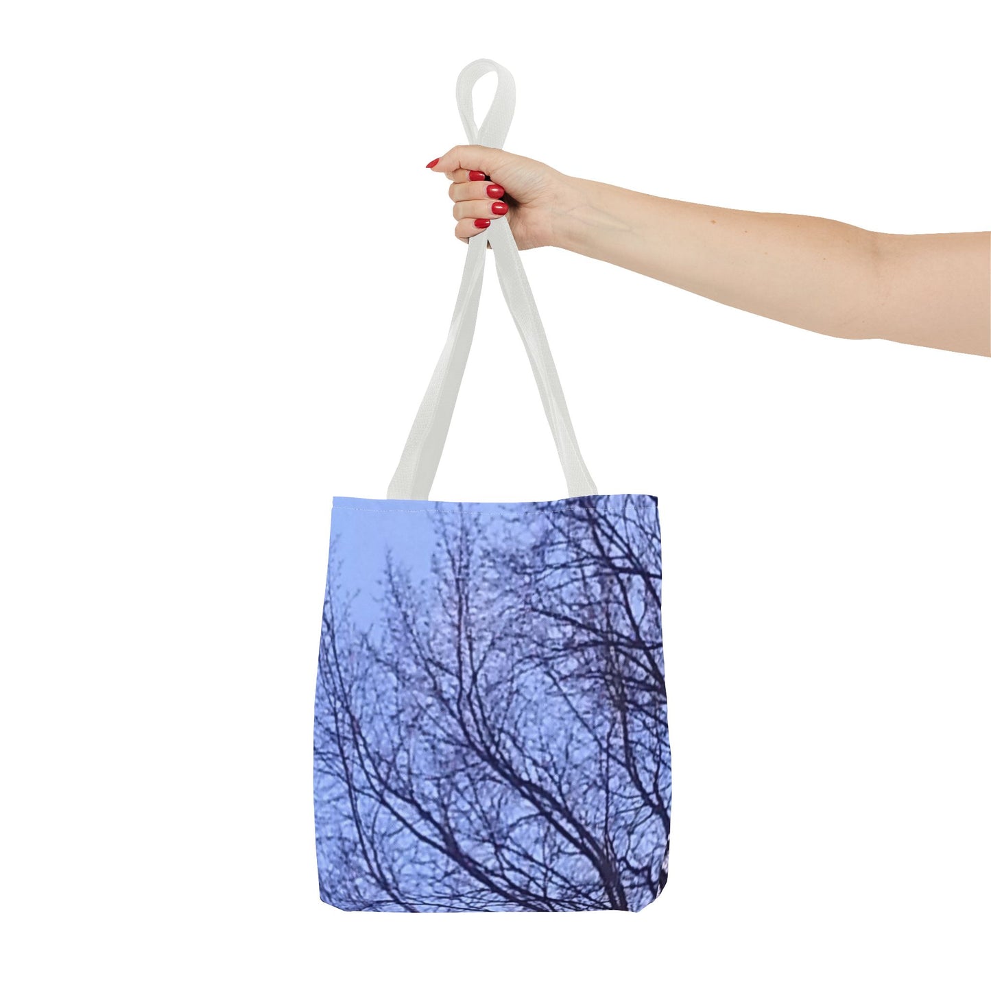 Tote Bag - Nature-Inspired - Tree Silhouette against Blue Sky