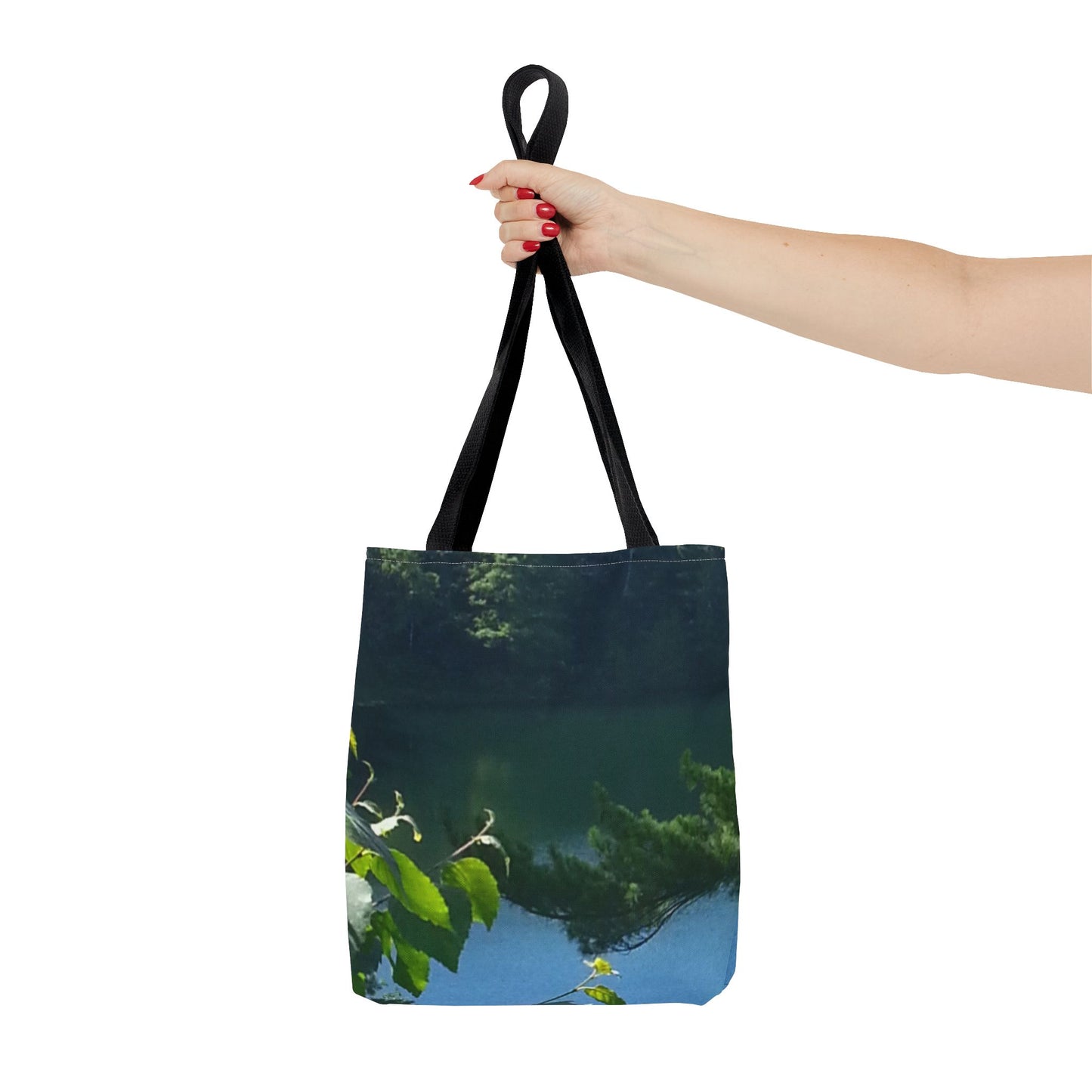 Tote Bag - Nature-inspired Looking Out at the Lake - Ideal for Outdoor Enthusiasts