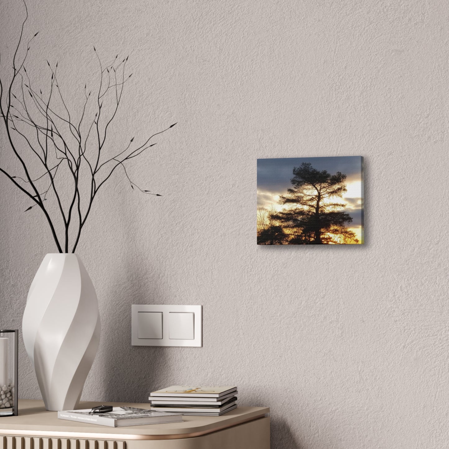 Canvas Art Print - Sunset Tree