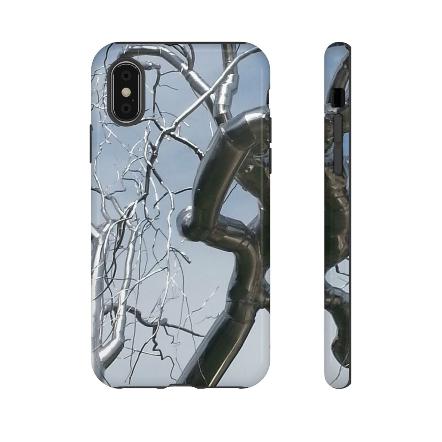 Phone Case - Durable Phone Protector with Bold Metal Nature-inspired Design