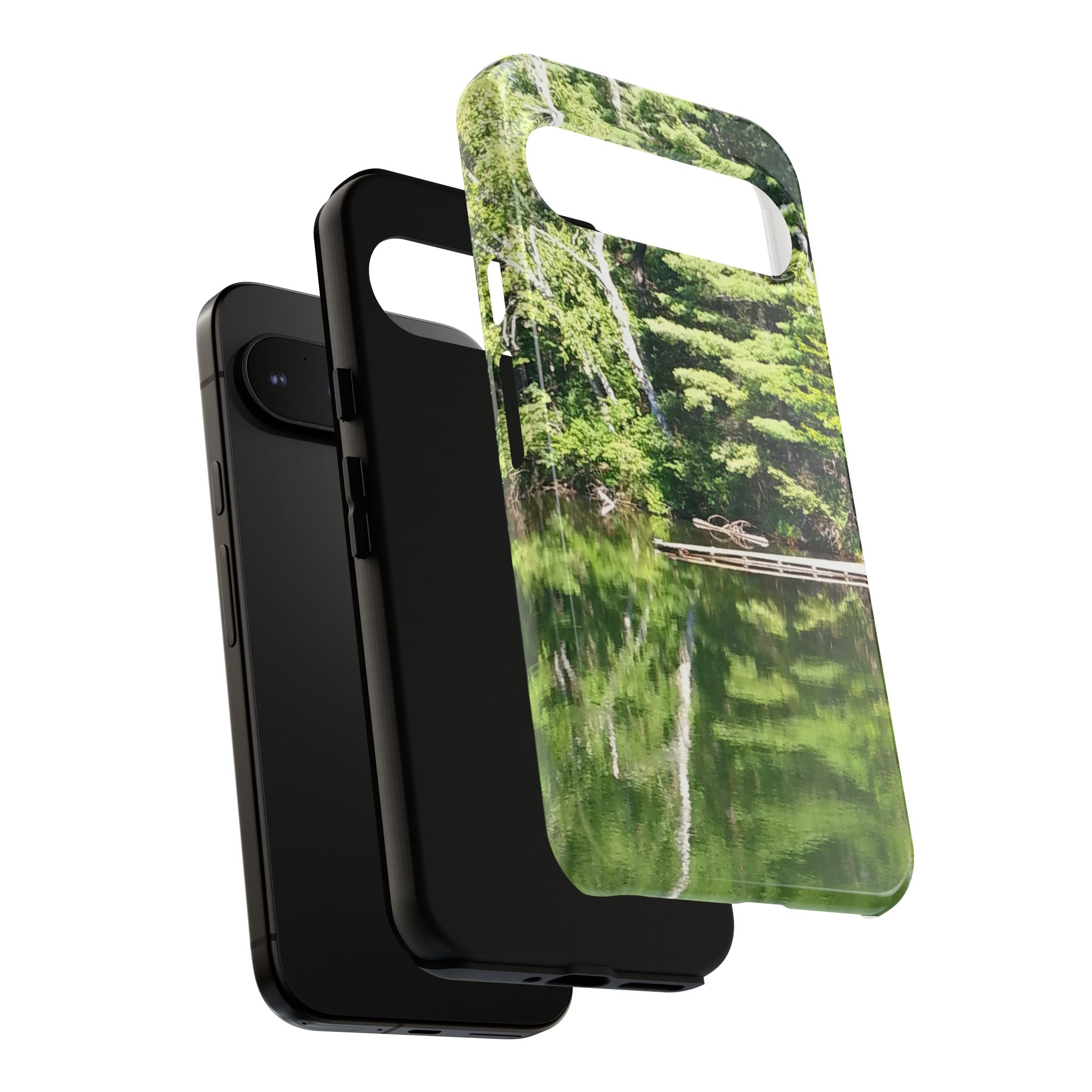 Forest Lake Reflection | Lakeside Symmetry Phone Case | The Nurture Collection