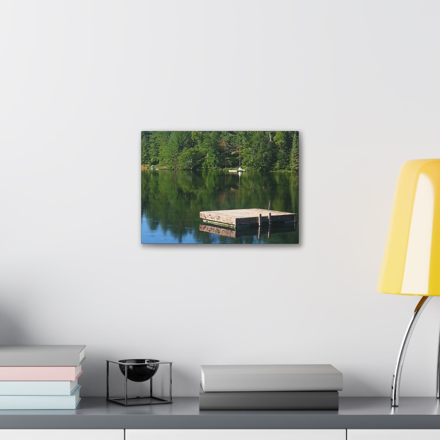 Canvas Print -Nature-Inspired  Tranquil Lakeside Reflection