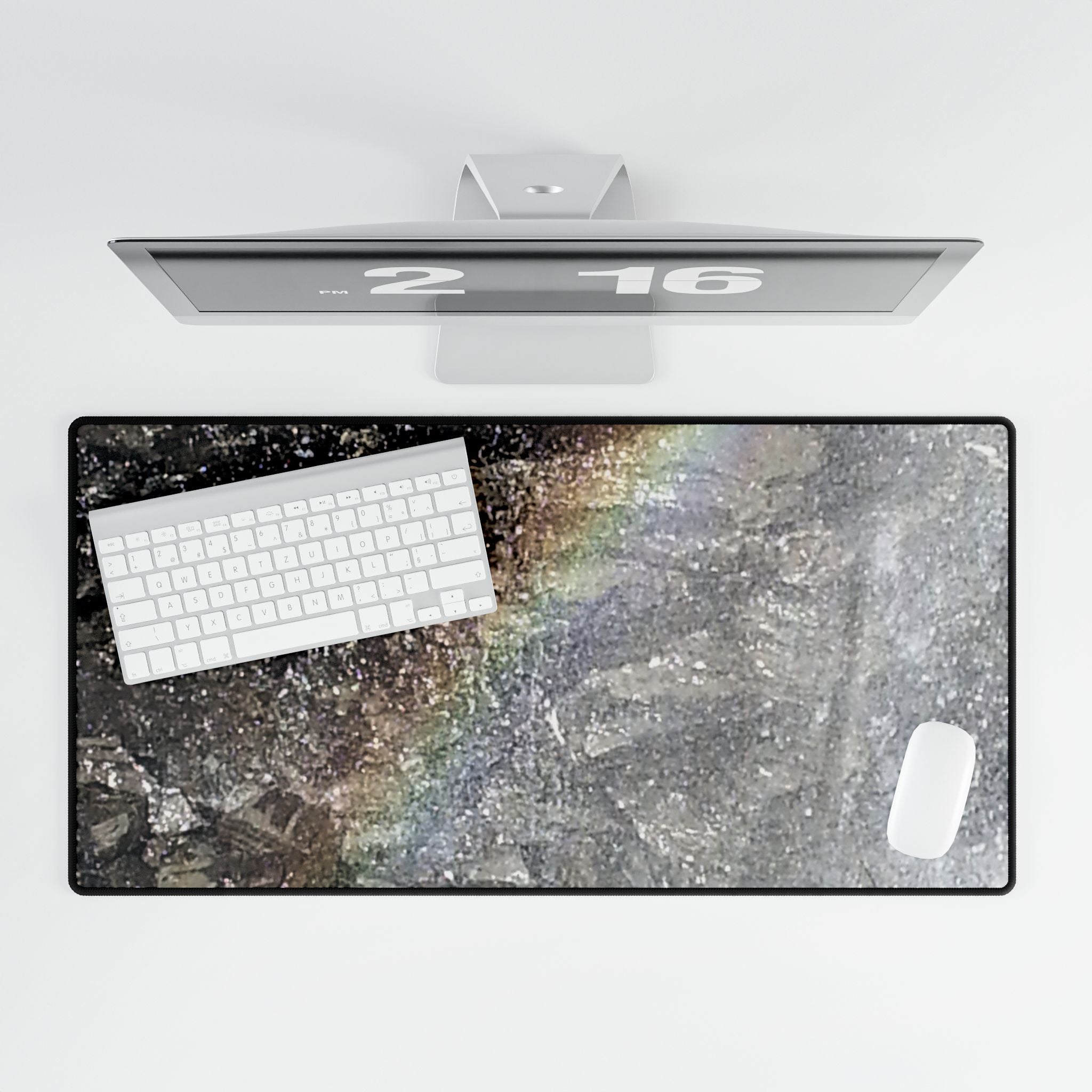 Primordial Floor | Rugged Stone Wall Desk Mat | The Rooted Collection