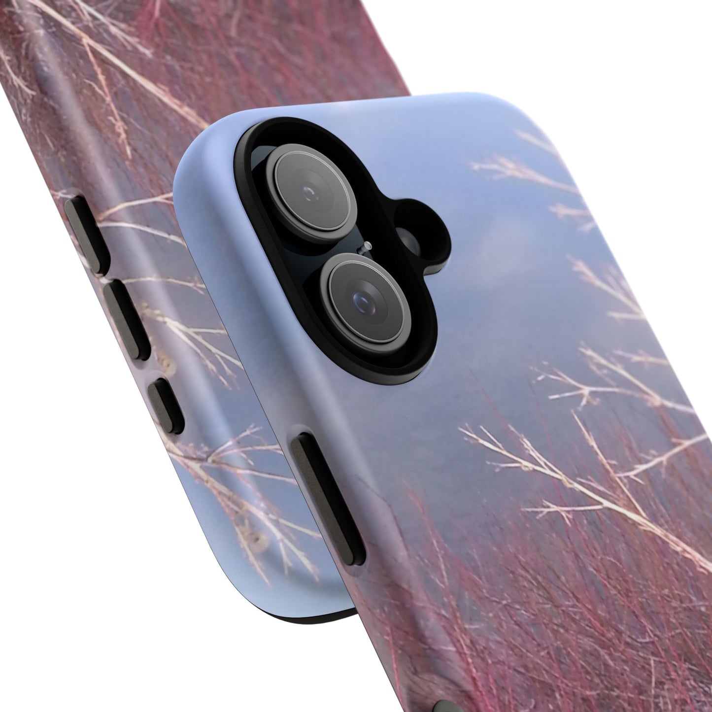 Phone Case - Nature-Inspired Winter Branches Coral Color