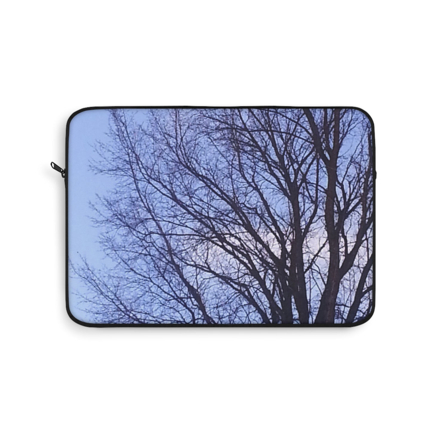 Laptop Sleeve - Photo of Tree Silhouette against Blue Sky