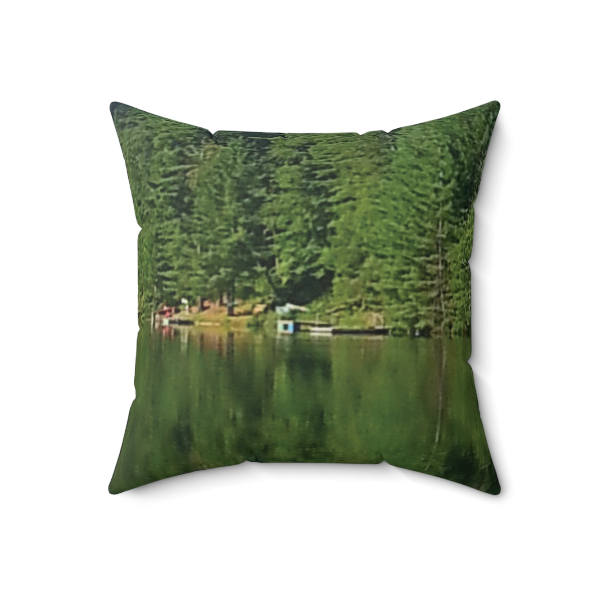 Soft Sanctuary | Serene Waterside Reflection Pillow | The Nurture Collection