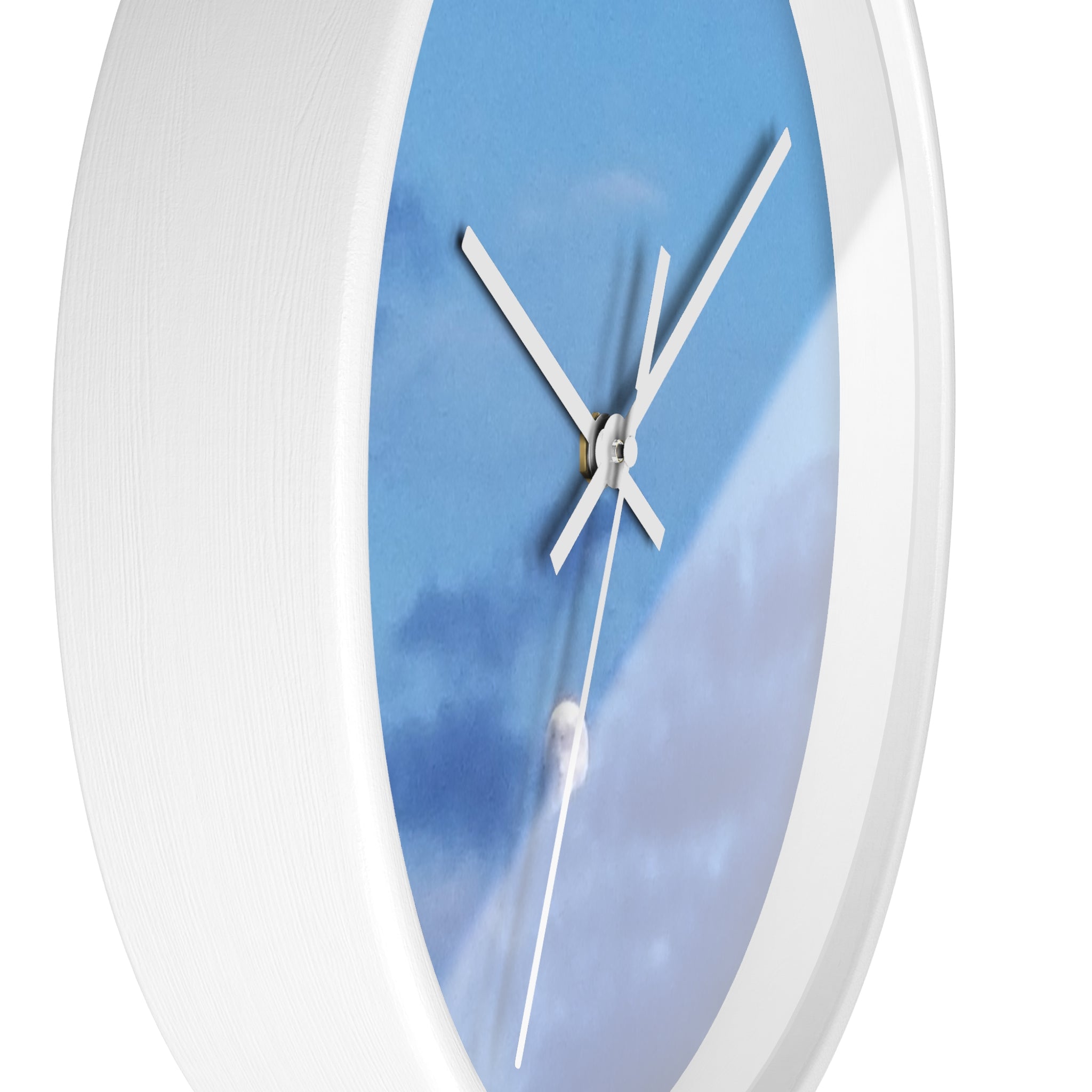 Celestial Gaze | Moonlit Cloudscape Silent Wall Clock | The Inspiration Collection