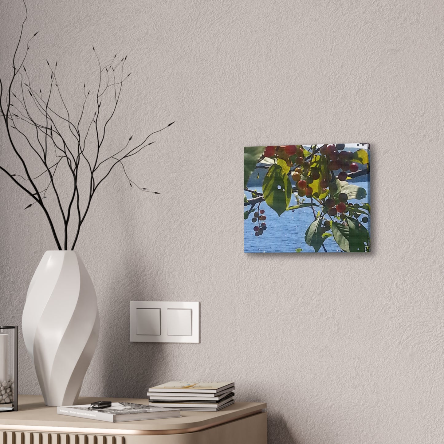 Canvas Art  Nature-Inspired - Scenic Berry Branch