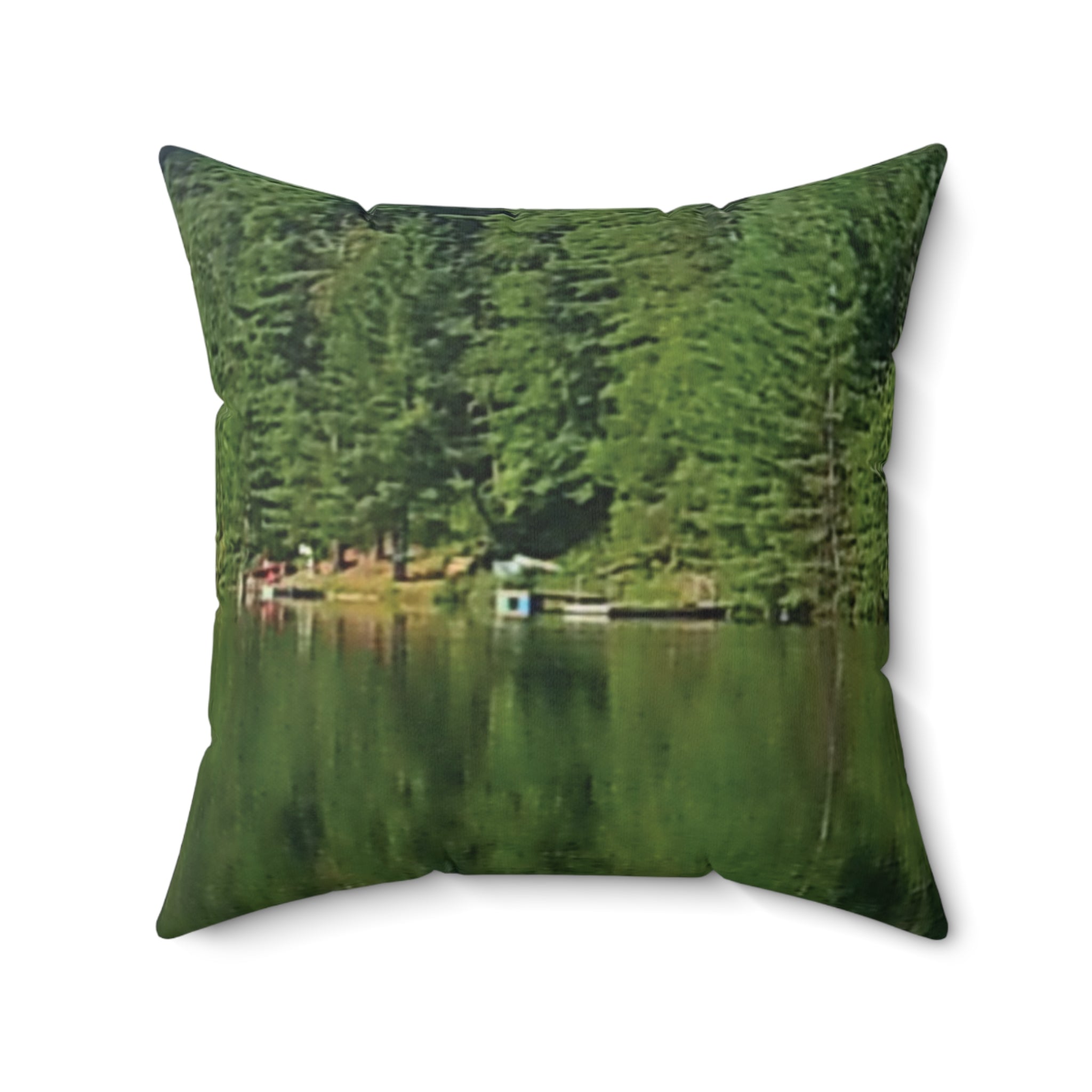 Soft Sanctuary | Serene Waterside Reflection Pillow | The Nurture Collection