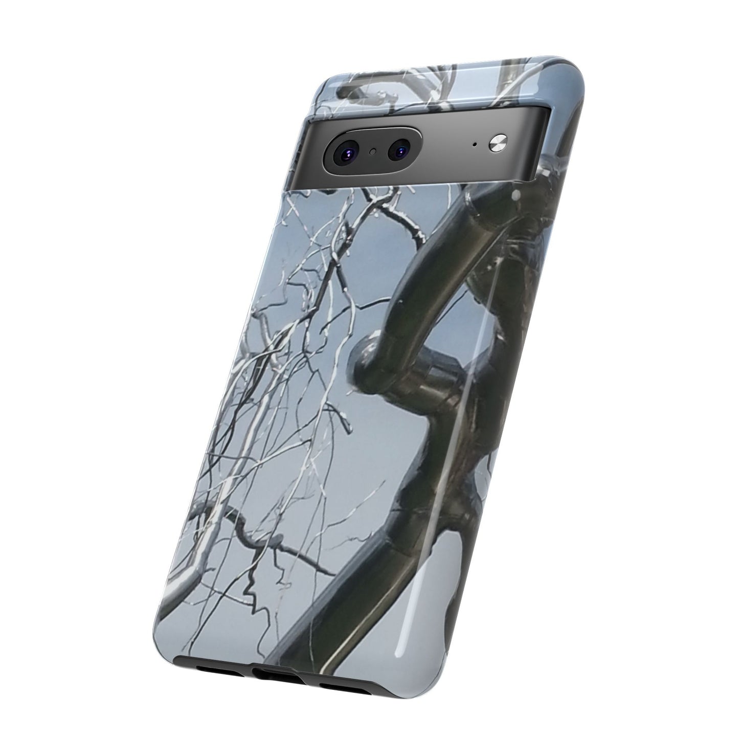 Phone Case - Durable Phone Protector with Bold Metal Nature-inspired Design