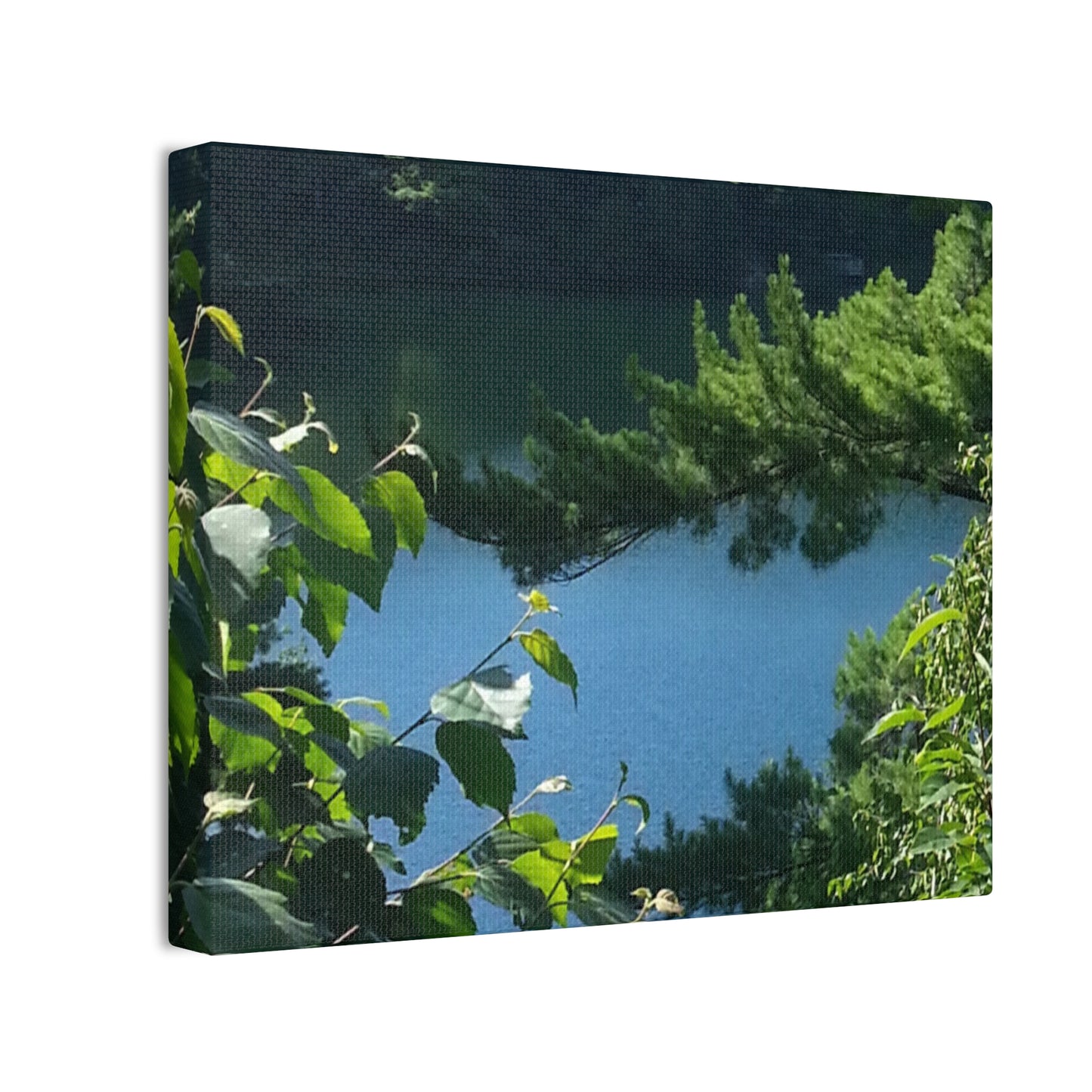 Canvas Art - Nature-inspired Overlooking the Lake